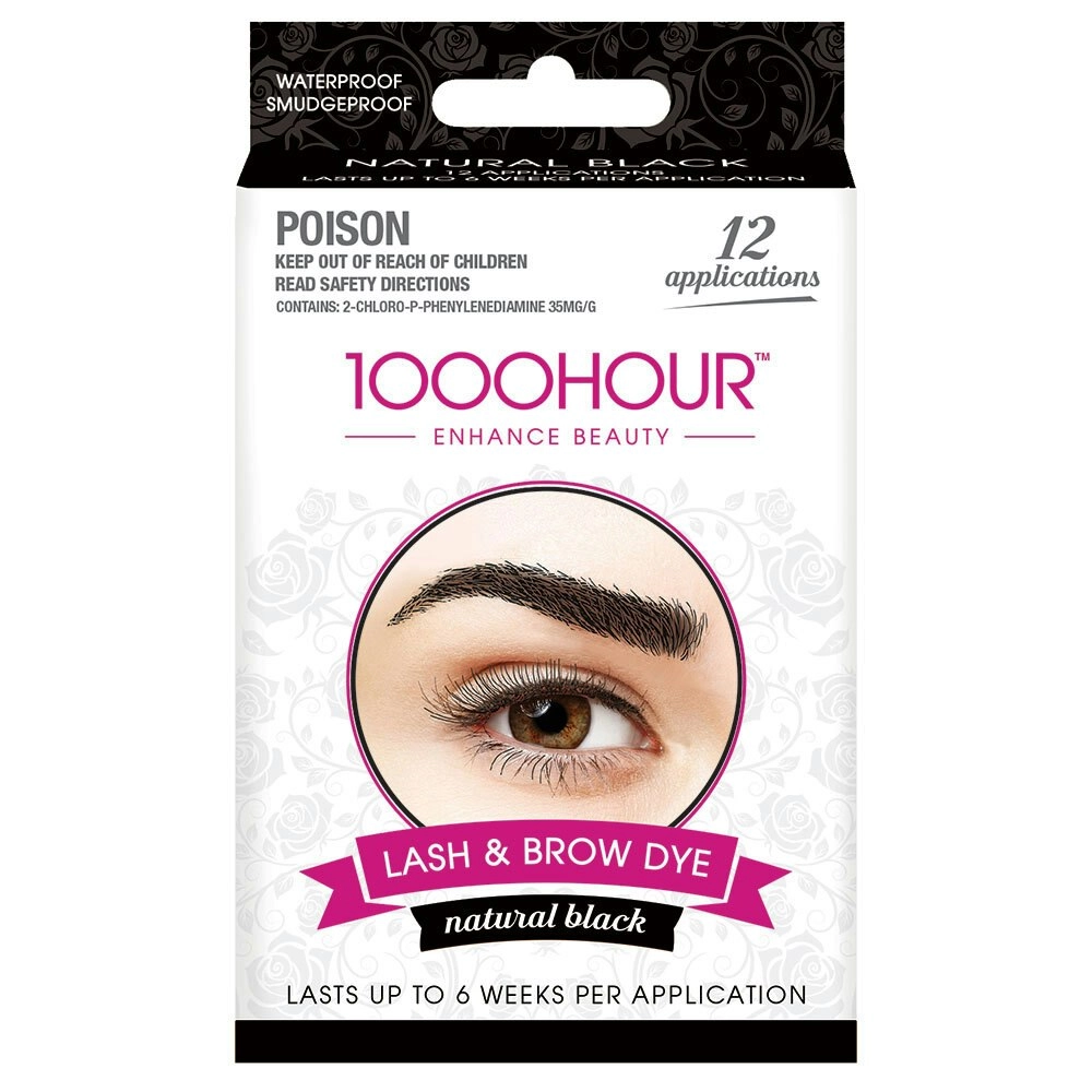 1000 Hour Eyelash & Brow Dye Kit Natural Black