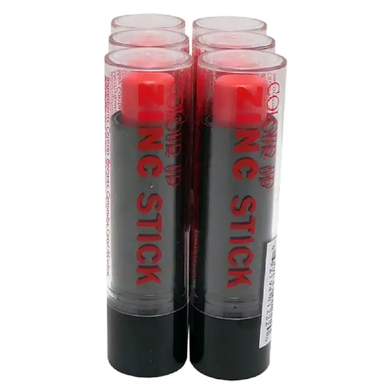 Colour Up 6-Pack Zinc Stick Red