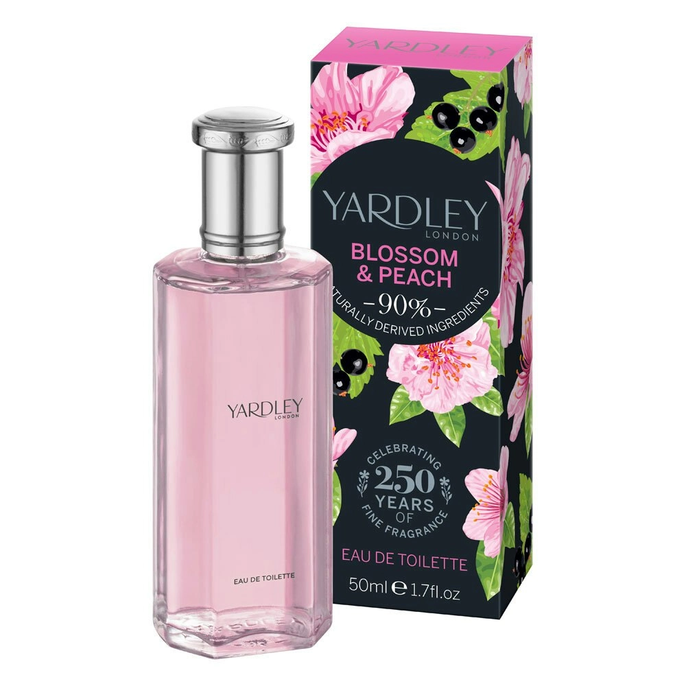 Yardley London Blossom & Peach Eau De Toilette Spray Women Fragrance 50ml