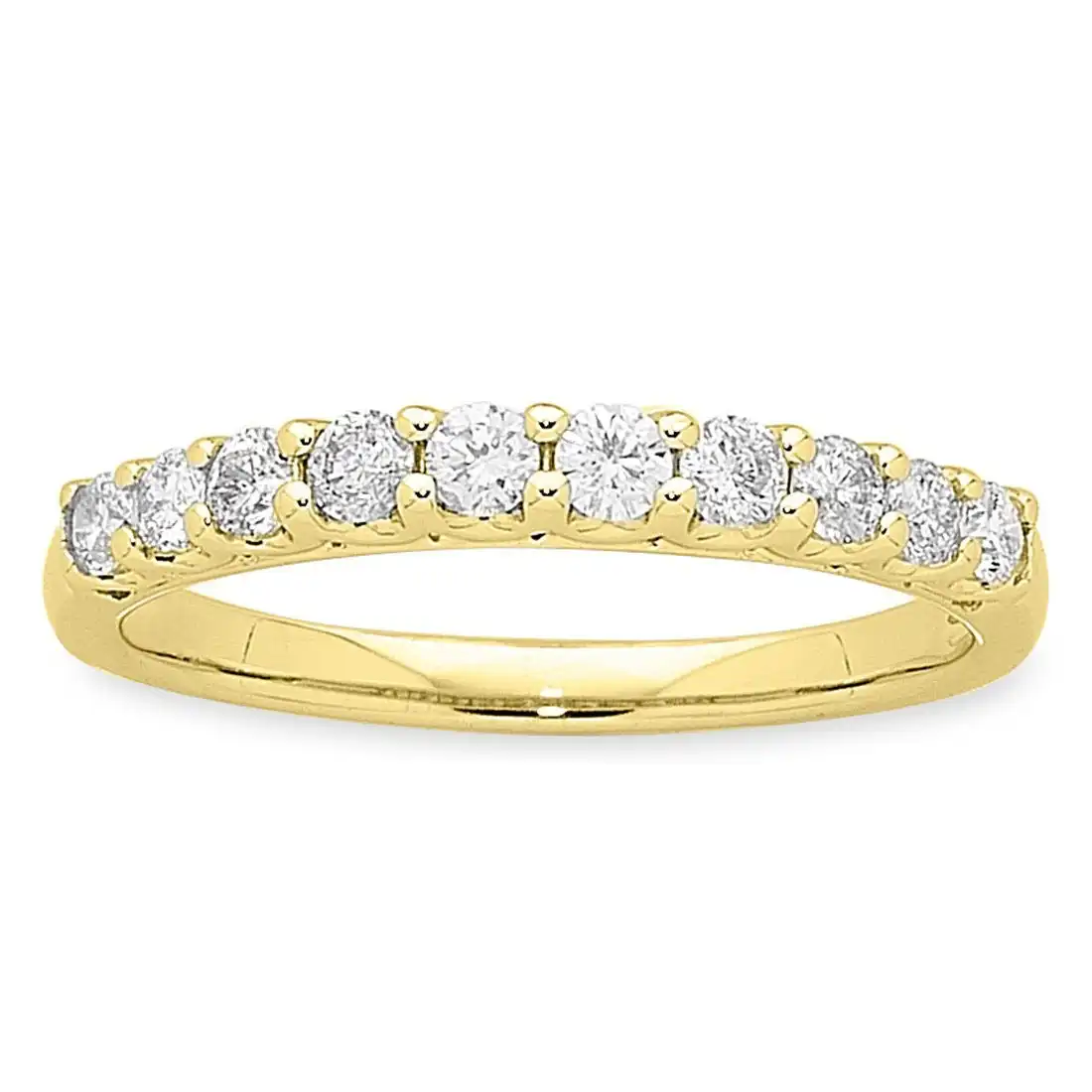 9ct Yellow Gold 0.50ct Diamond Eternity Ring