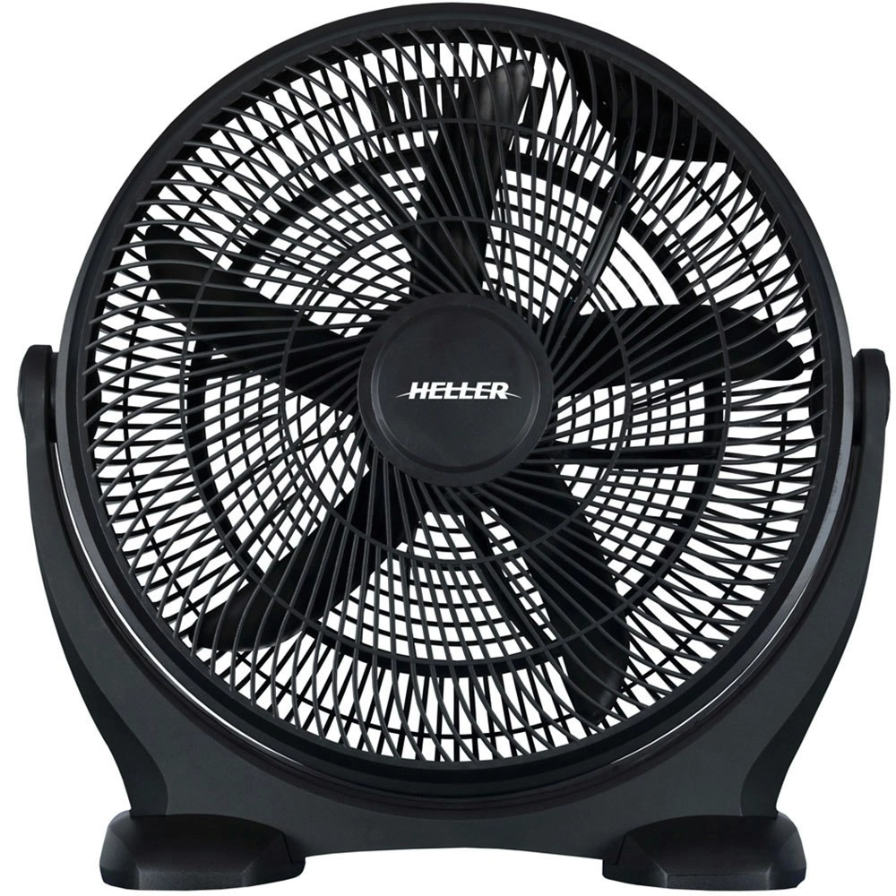 Heller 50cm Floor/Desk High Velocity Air Cooler Fan/Cooling/Circulator - Black