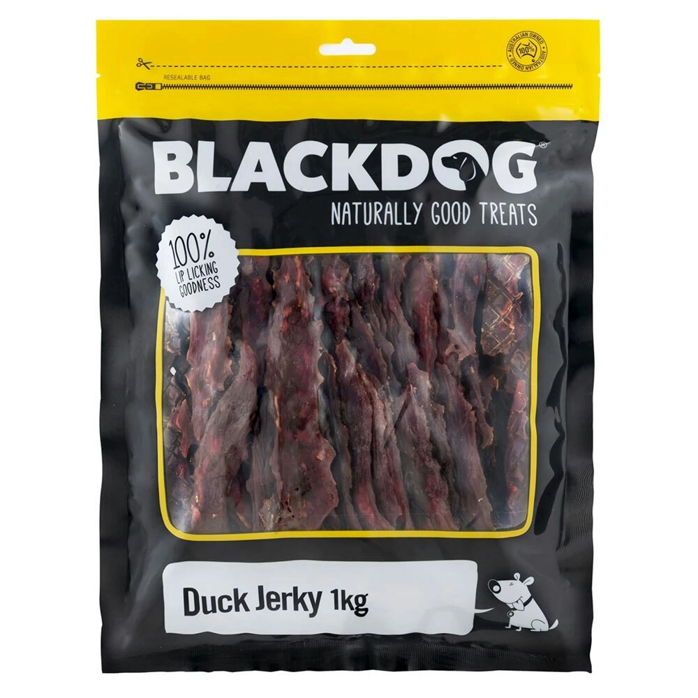 Blackdog 1kg Naturally Good Pet/Dog Duck Jerky Healthy Treats/Food/Reward