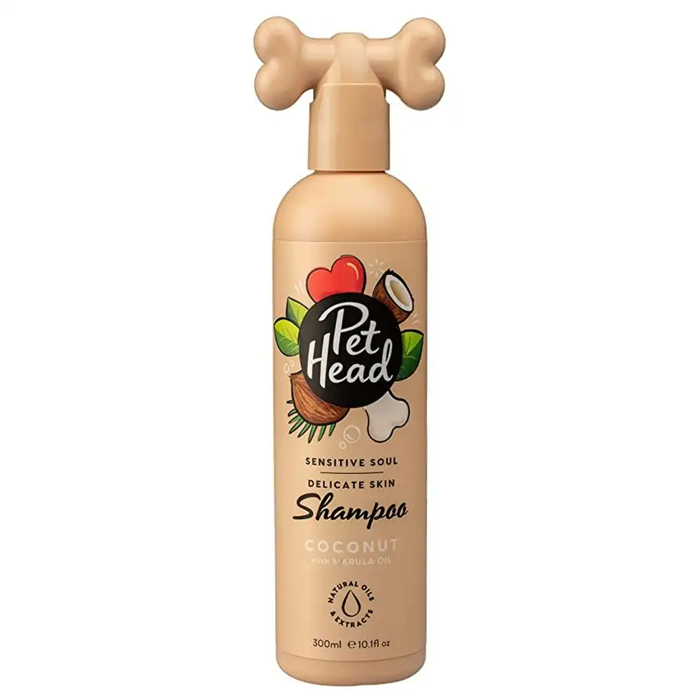 Pet Head Sensitive Soul 300ml Pet Dog Shampoo Bath Wash Gentle Cleanser Coconut