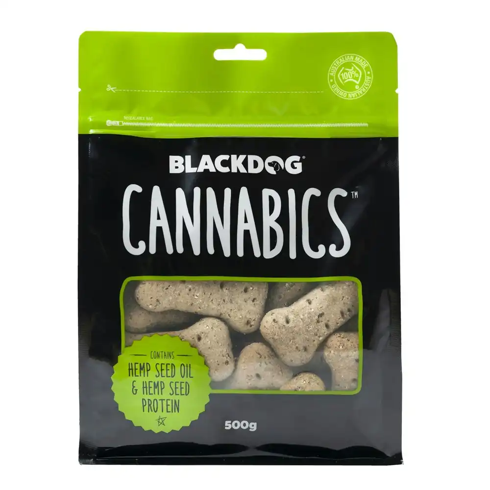 Blackdog Cannabics Dog/Pet Treats Hemp Seed Oil/Protein Food/Snacks/Reward 500g