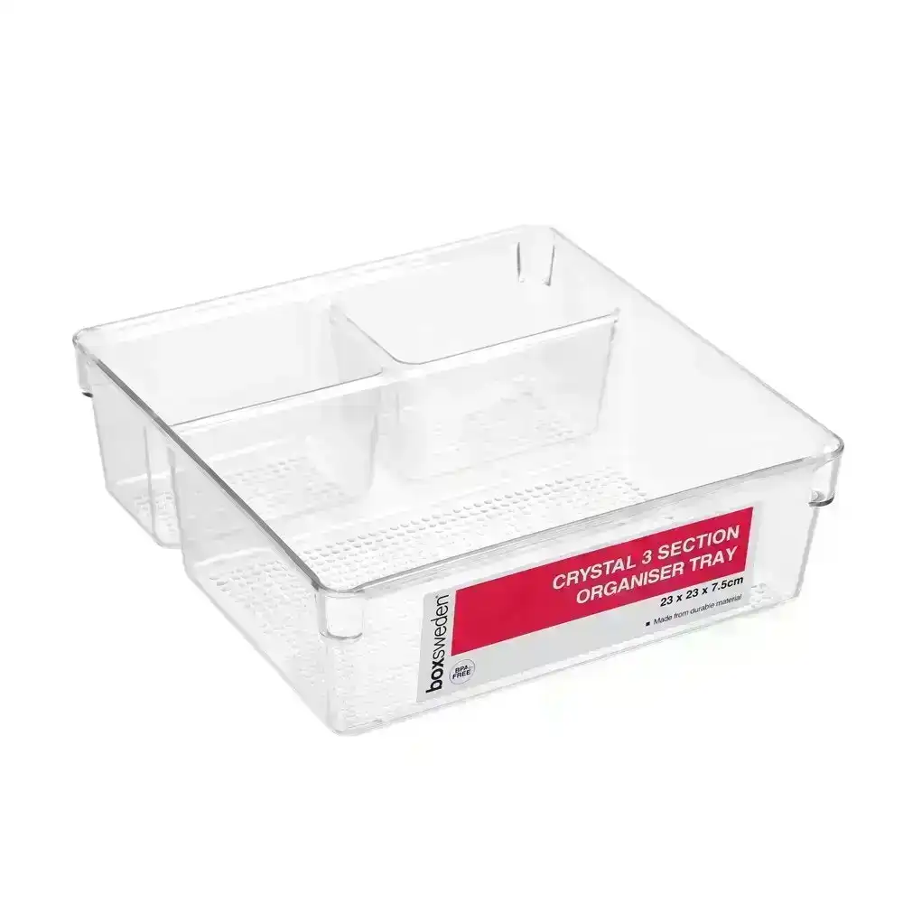 Buy 2PK Box Sweden Crystal Storage Tray Organiser BPA Free Plastic