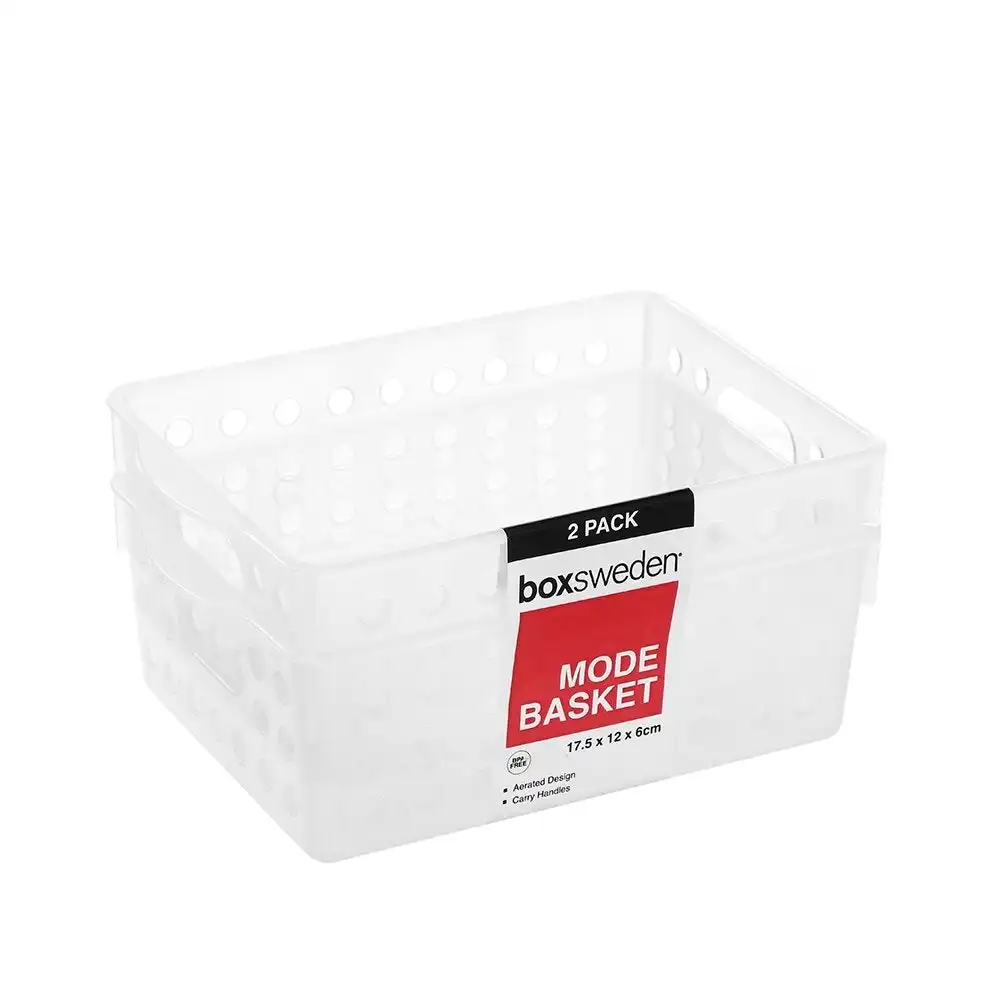 WHITE STORAGE BINS [12 Pack] 15x15x15cm Home Plastic Organiser