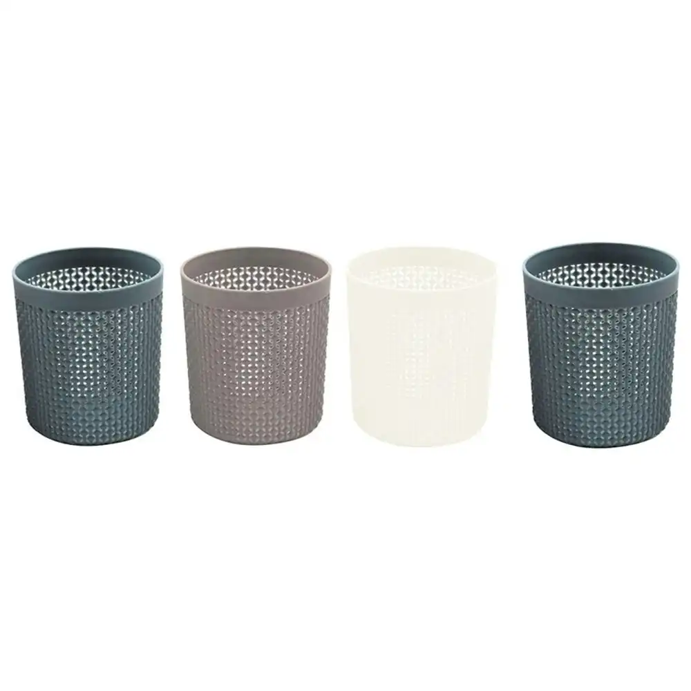 4x Boxsweden Boston Basket Round 11cm Cleaning Storage Container Holder Assort.