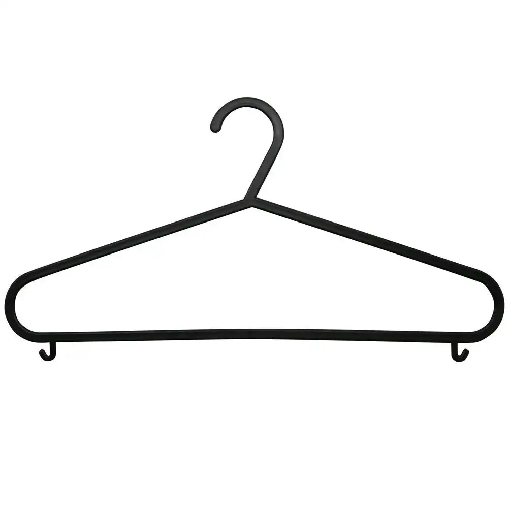 8pc Boxsweden Clothes Hangers Wardrobe Closet Clothing Hanger Organiser Black