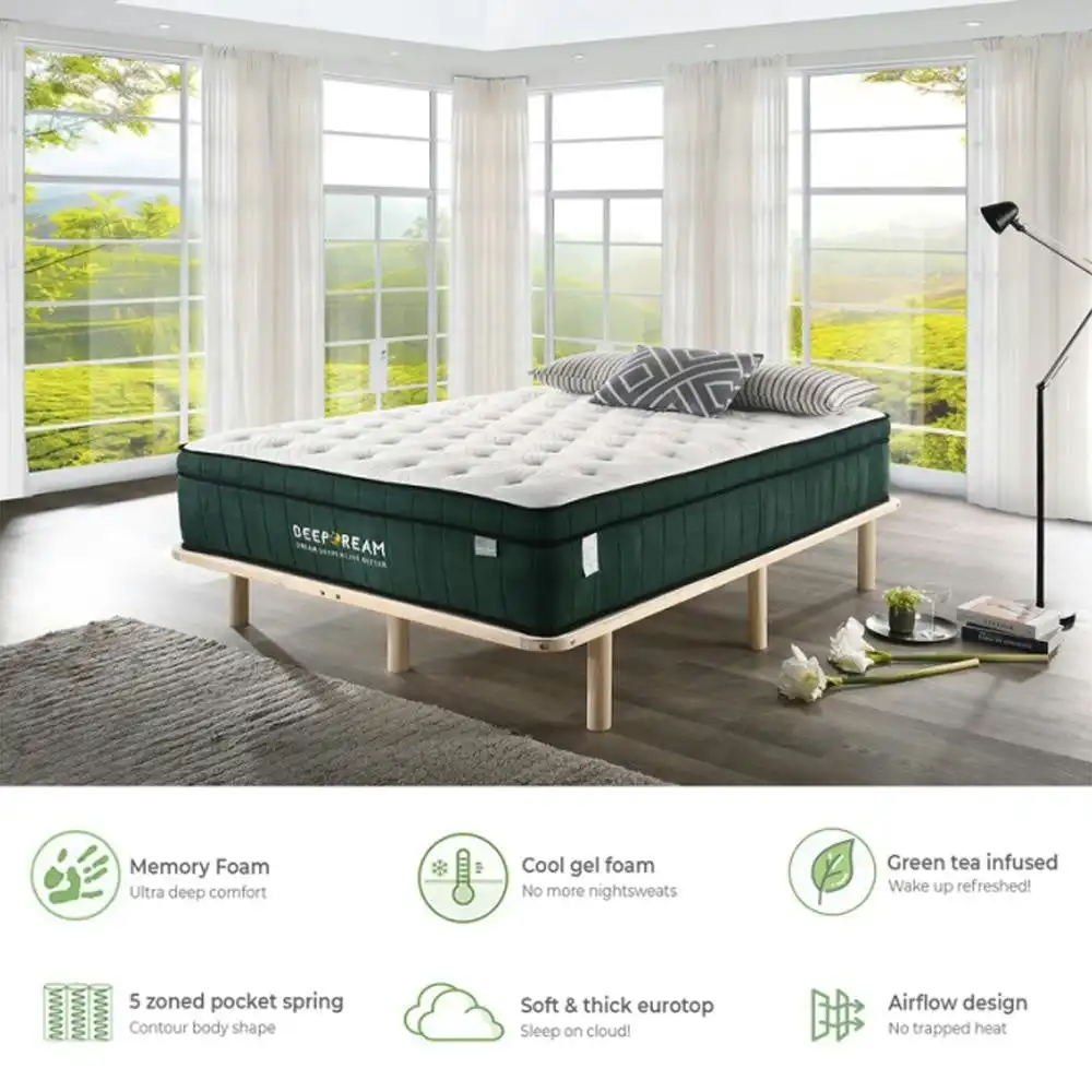 Sleep Happy Premium Green Tea Mattress - Queen