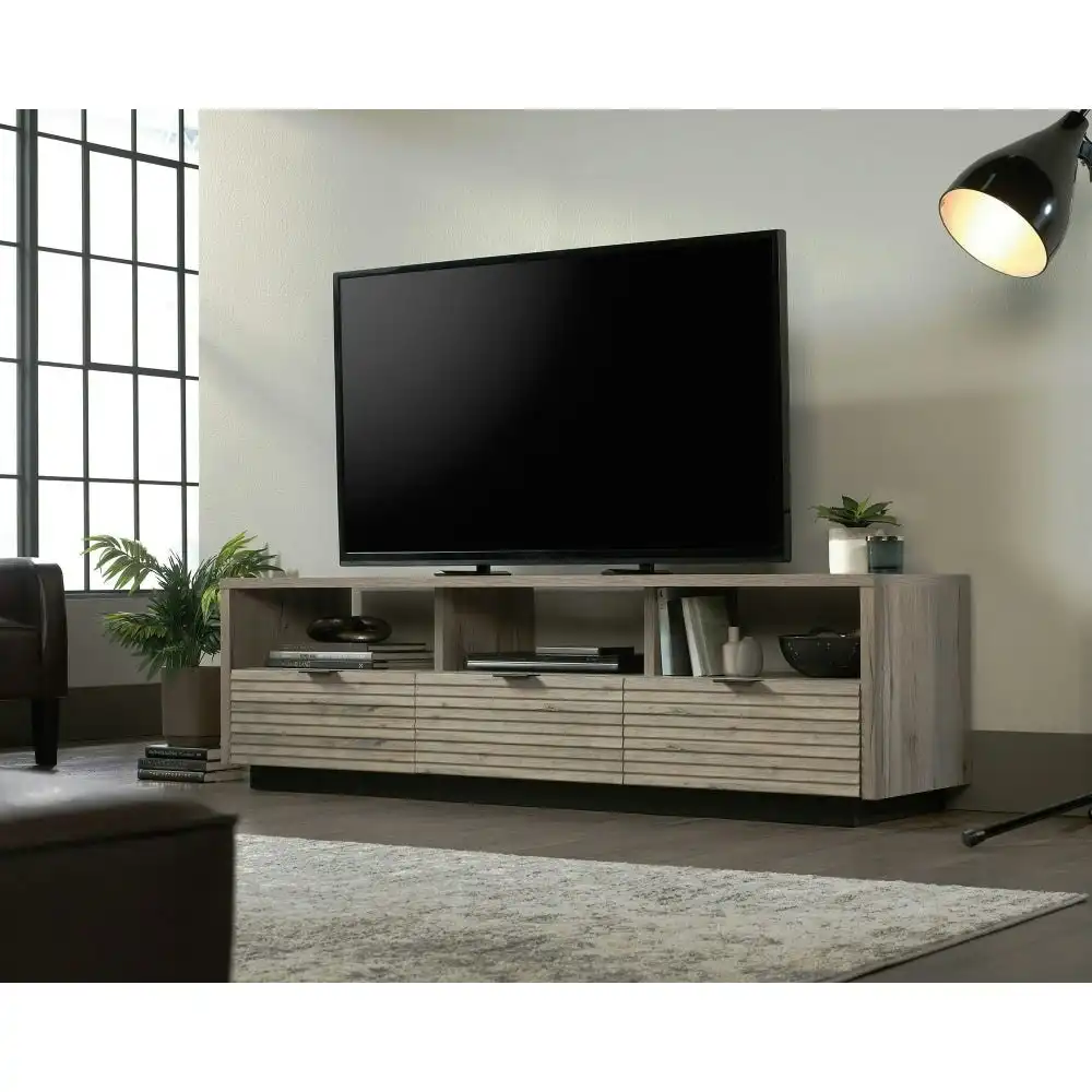 Design Square Cora Lowline Entertainment Unit TV Stand W/ 3-Drawers - Split Oak