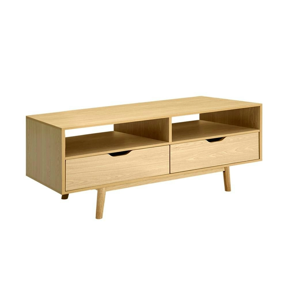 TV Cabinet Entertainment Unit Stand Wooden Storage 120cm Scandinavian