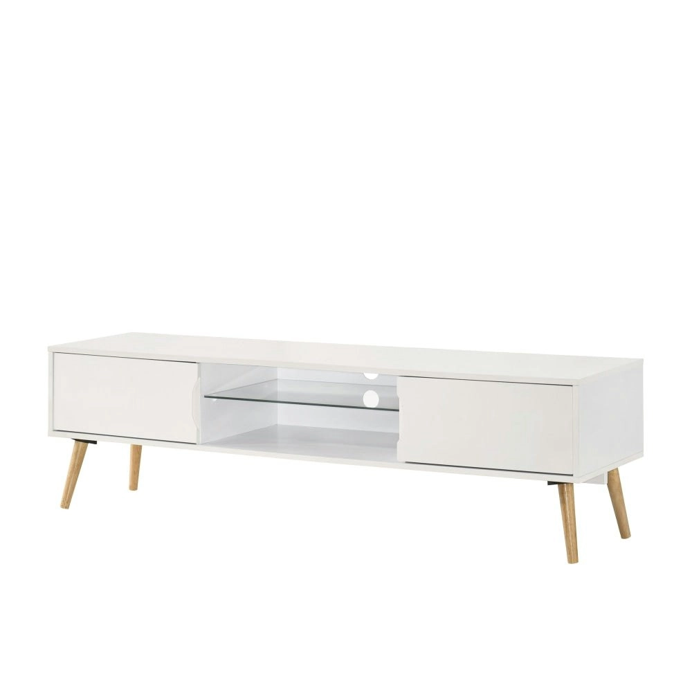 Design Square Avent TV Stand Entertainment Unit W/ 2-Drawers 160cm - White/Oak