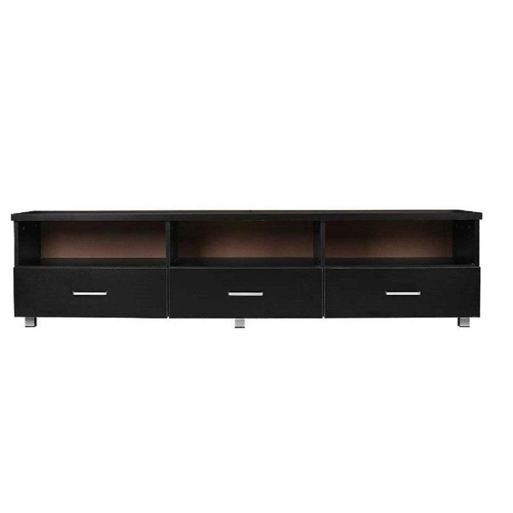 Design Square Modern Tech TV Stand Cabinet Entertainment Unit 1.8m - Black