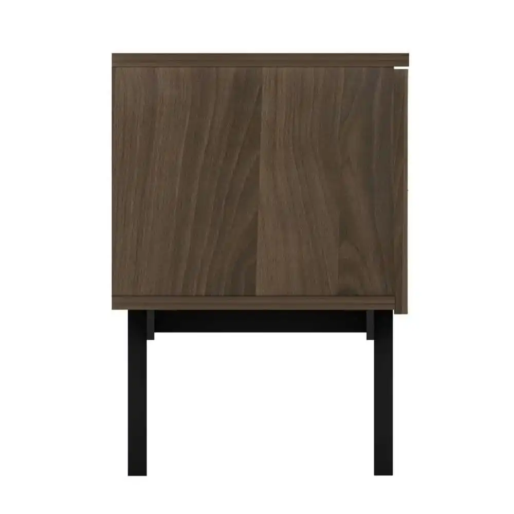 Maestro Furniture Mia TV Stand Cabinet Entertainment Unit - Walnut & Blue