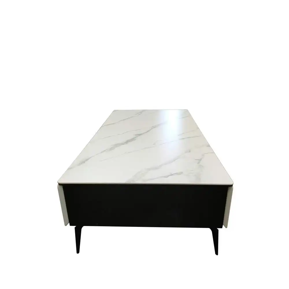 Lucinda Sintered Stone Rectangular Coffee Table - White
