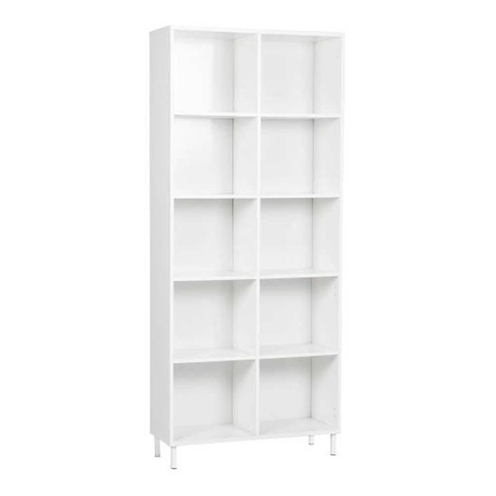 Maestro Furniture Ashley Collection 10-Cube Display Bookcase - White