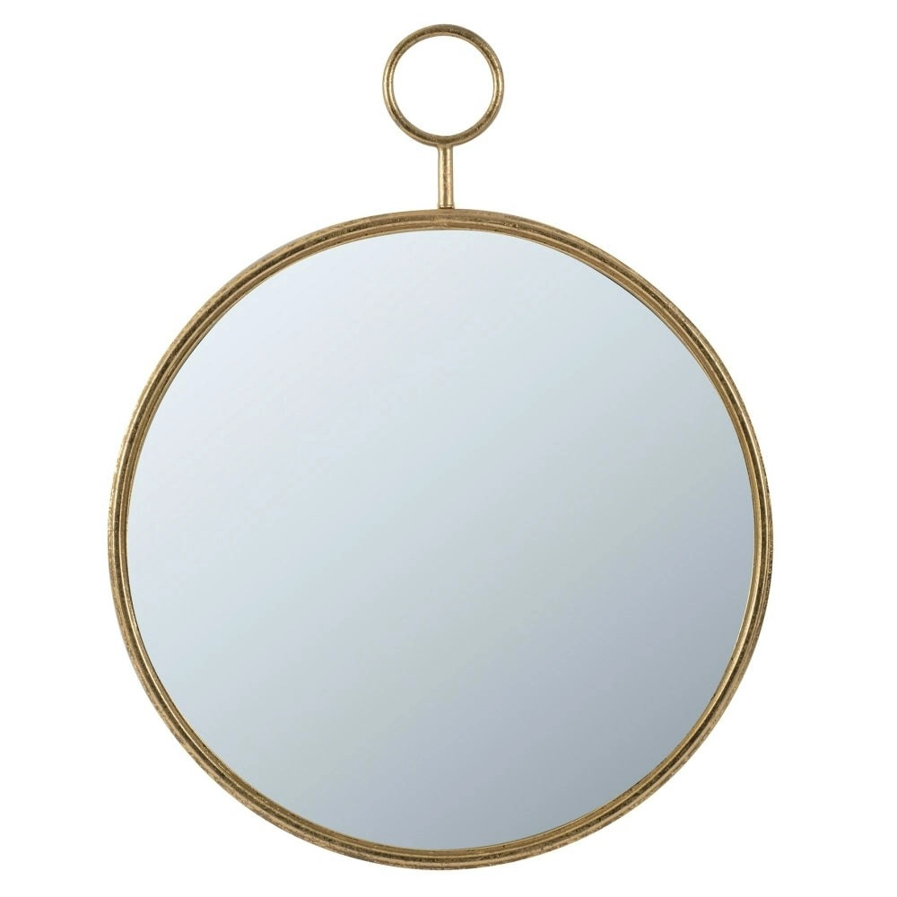 Chrono Time Piece Ready Hang Round Pendant Wall Mirror