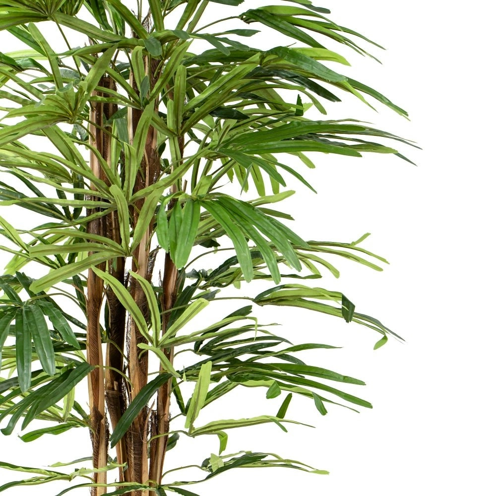 Glamorous Fusion Raphis Palm Tree Artificial Fake Plant Flower Decorative 140cm In Pot