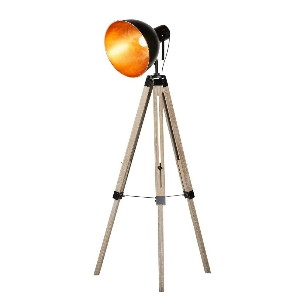 New Oriental Welker Large Classic Tripod Floor Lamp - Black