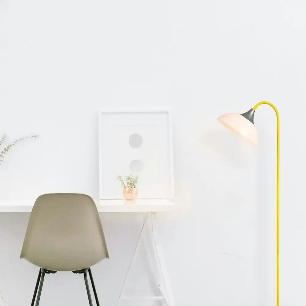 Park Modern Elegant Free Standing Reading Light Floor Lamp - Yellow