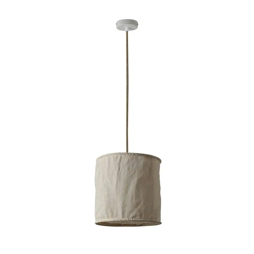 Kidika Linen Pendant Lamp Light Natural Small