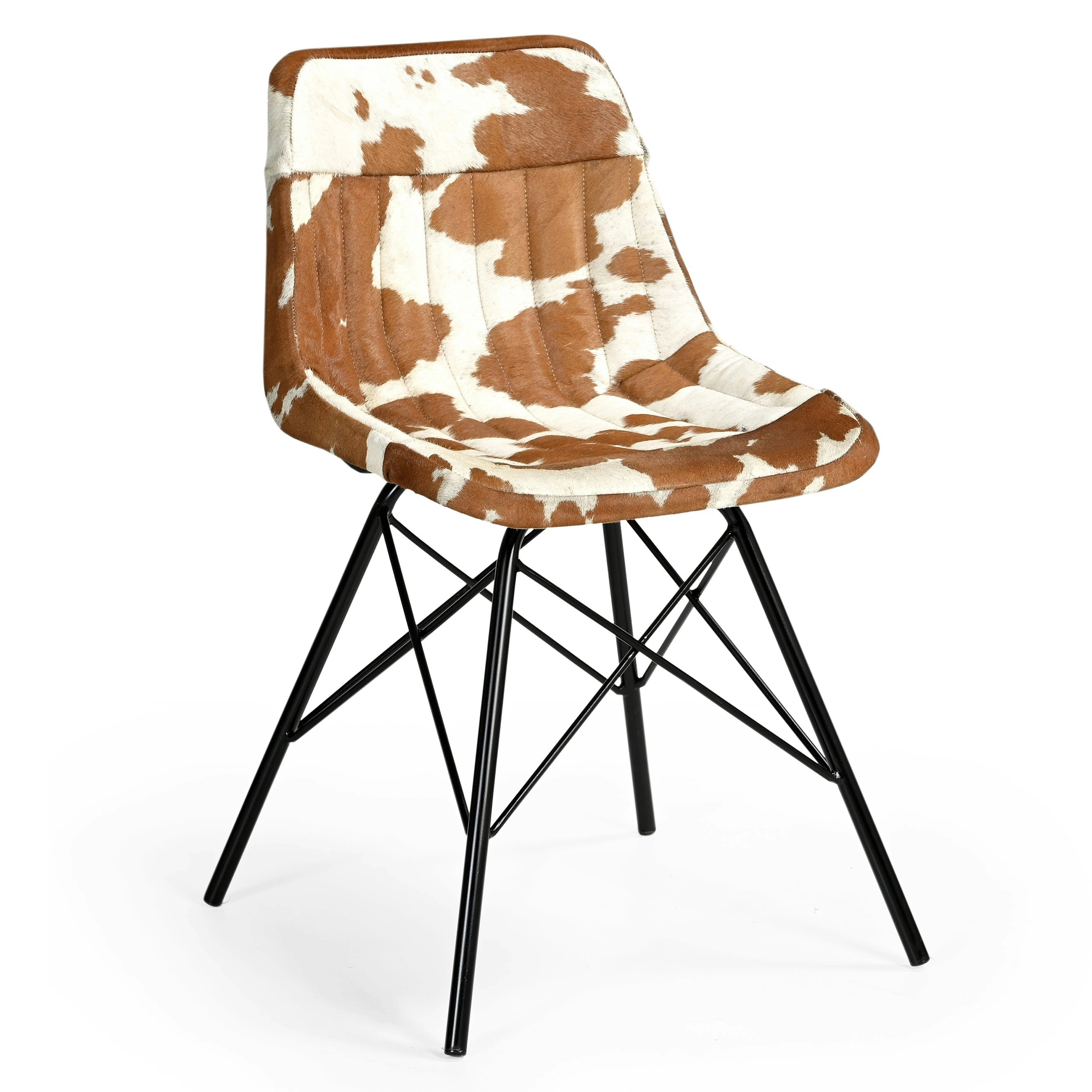 Set Of 2 Eames Replica Inspired Cozy Cowhide Dining Chair