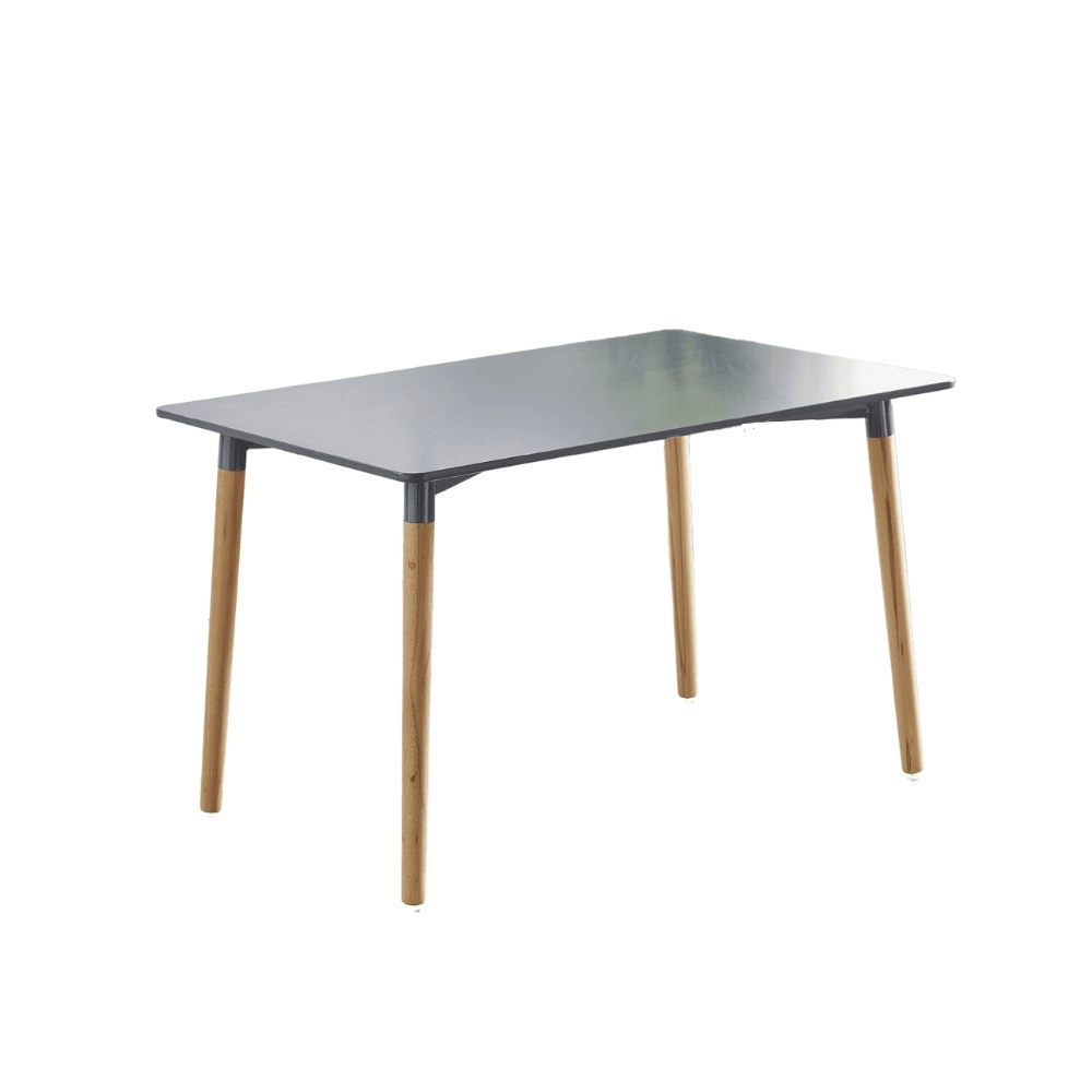 Design Square Rectangle Wooden Dining Table 120cm - Grey