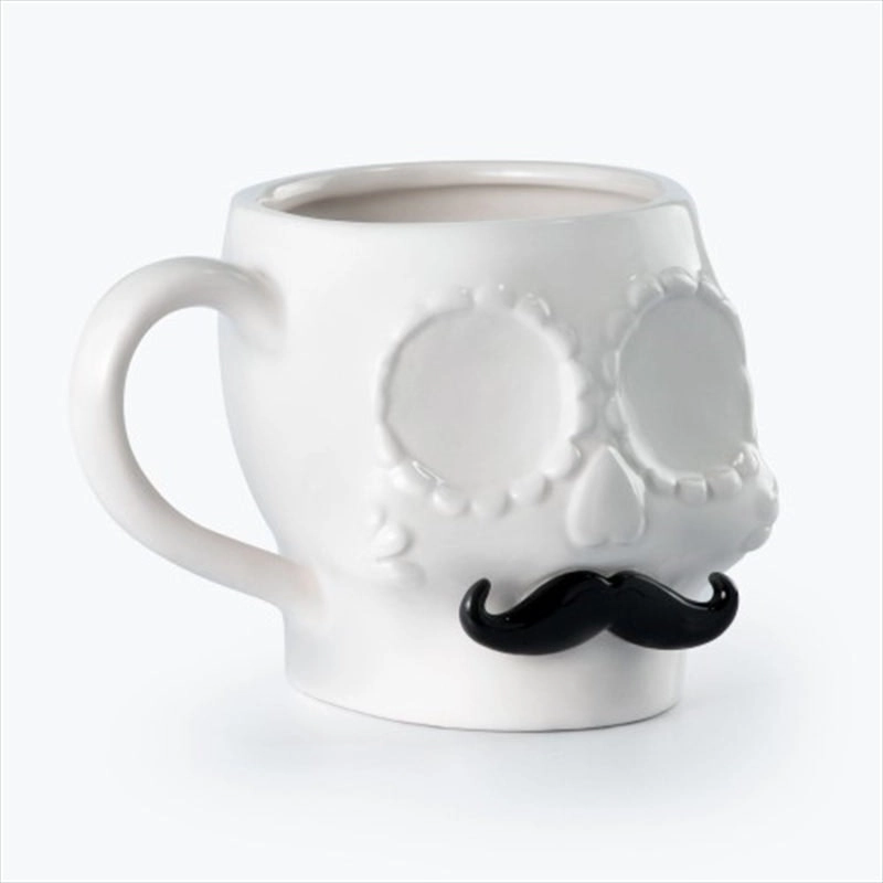 Mustard Sugar Skull Mug