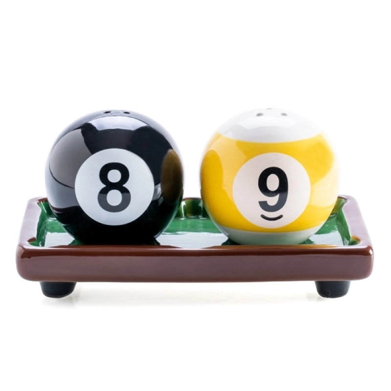 9 Ball Pool Salt Pepper Set