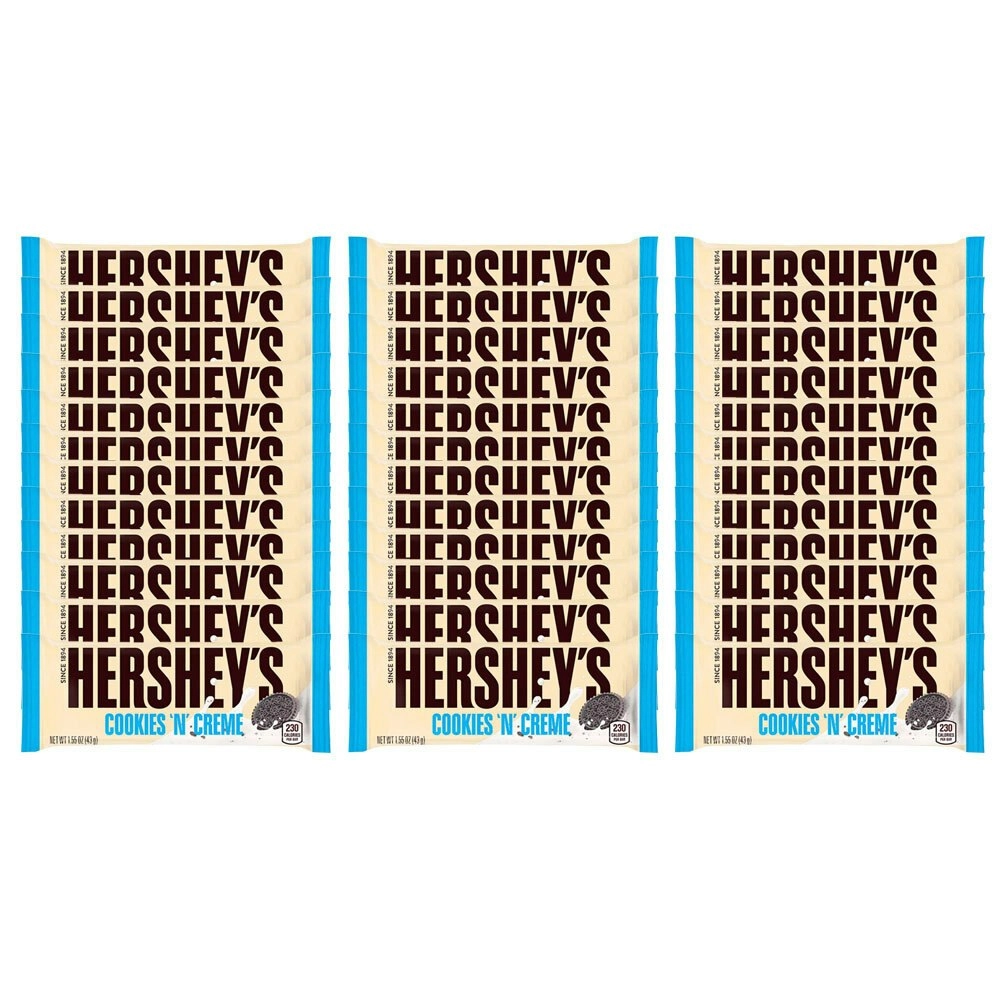 36PK Hershey's Cookies 'N' Cream 1.58 kg Confectionery Milk/Chocolate/Sweet