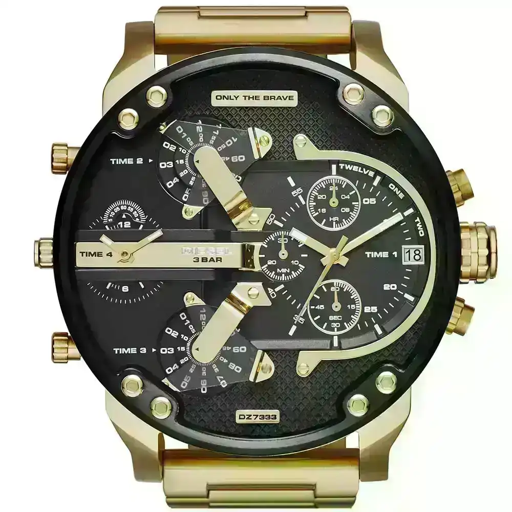 Diesel Mr Daddy 2.0 DZ7333 Mens Gold Watch | Watch Depot | Lasoo