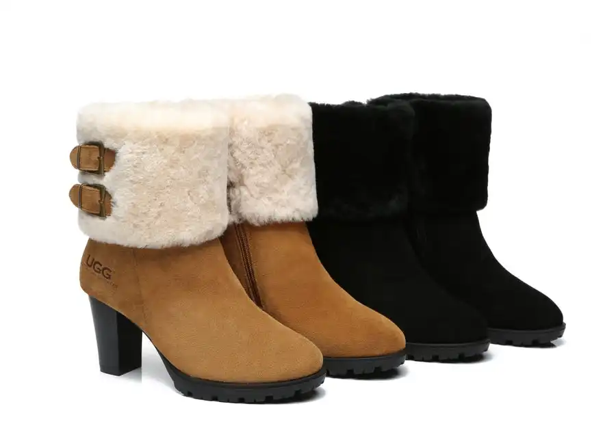Australian Shepherd® UGG Boots Women Shearling Heels Style Candice