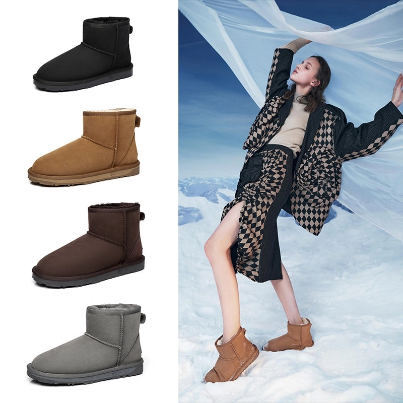 EVERAU Mini Classic Double-faced Sheepskin UGG Boots