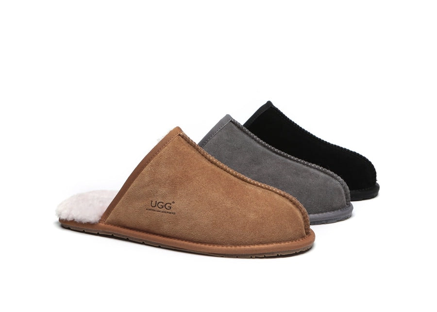 Australian Shepherd®UGG Men Sheepskin Slipper Water Resistant Bennett