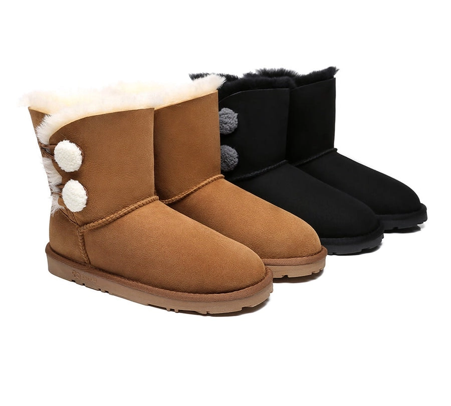 EVERAU®UGG Sheepskin Aspen Mini UGG Boots