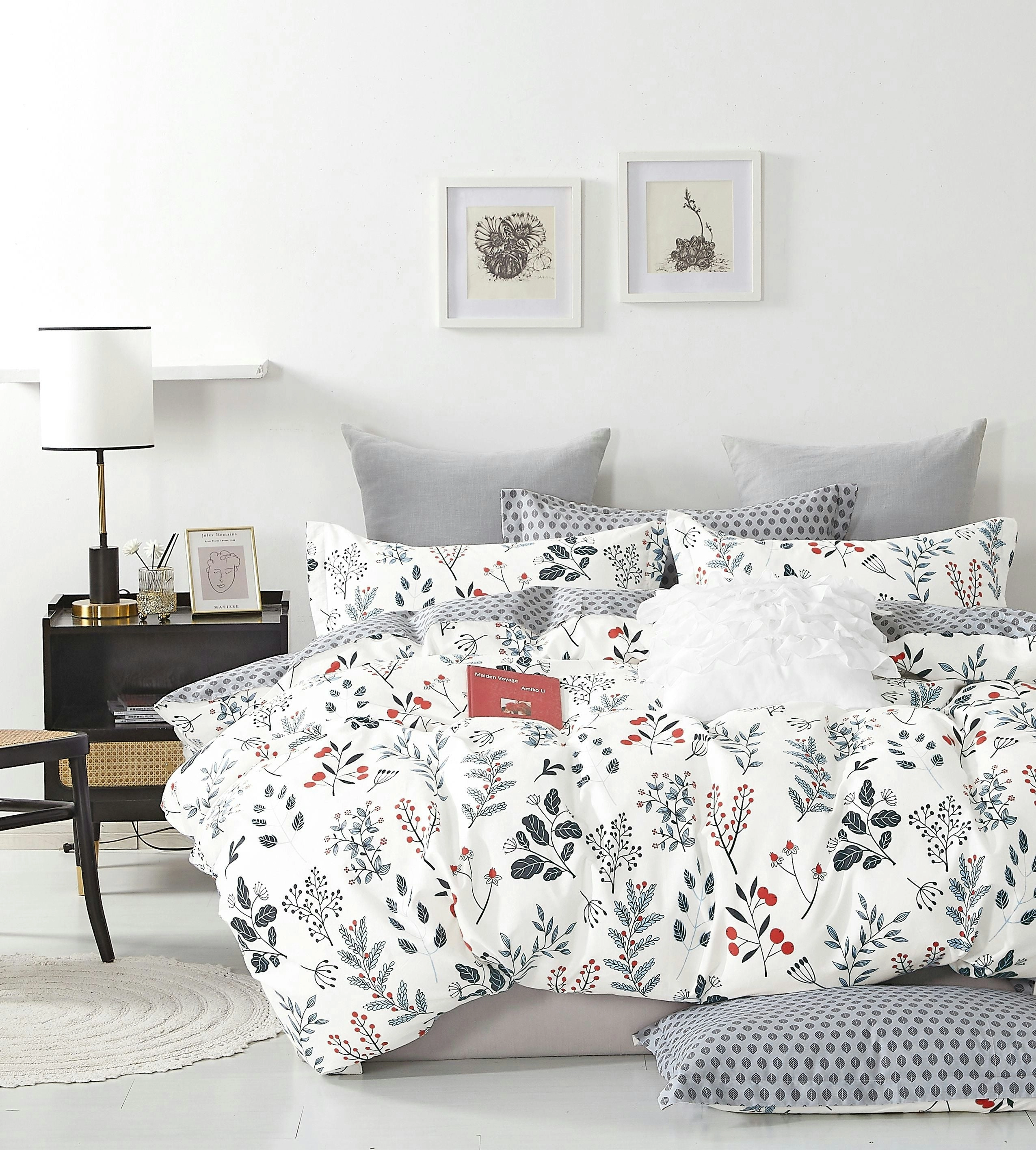 ARDOR Eleanor Cotton QUILT COVER SET QUEEN