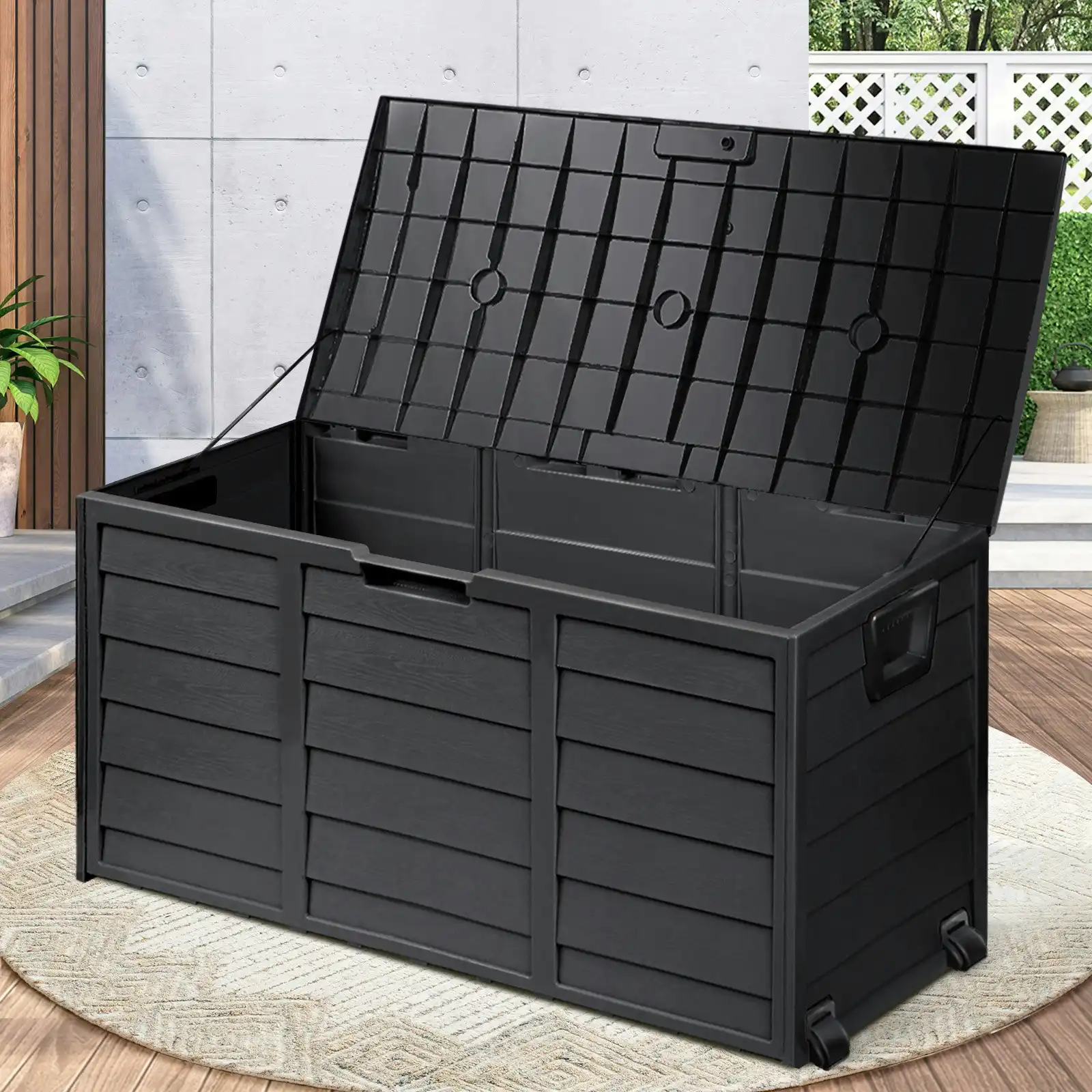 Livsip Outdoor Storage Box 290L Container Garden Chest Deck Tool Toy ...