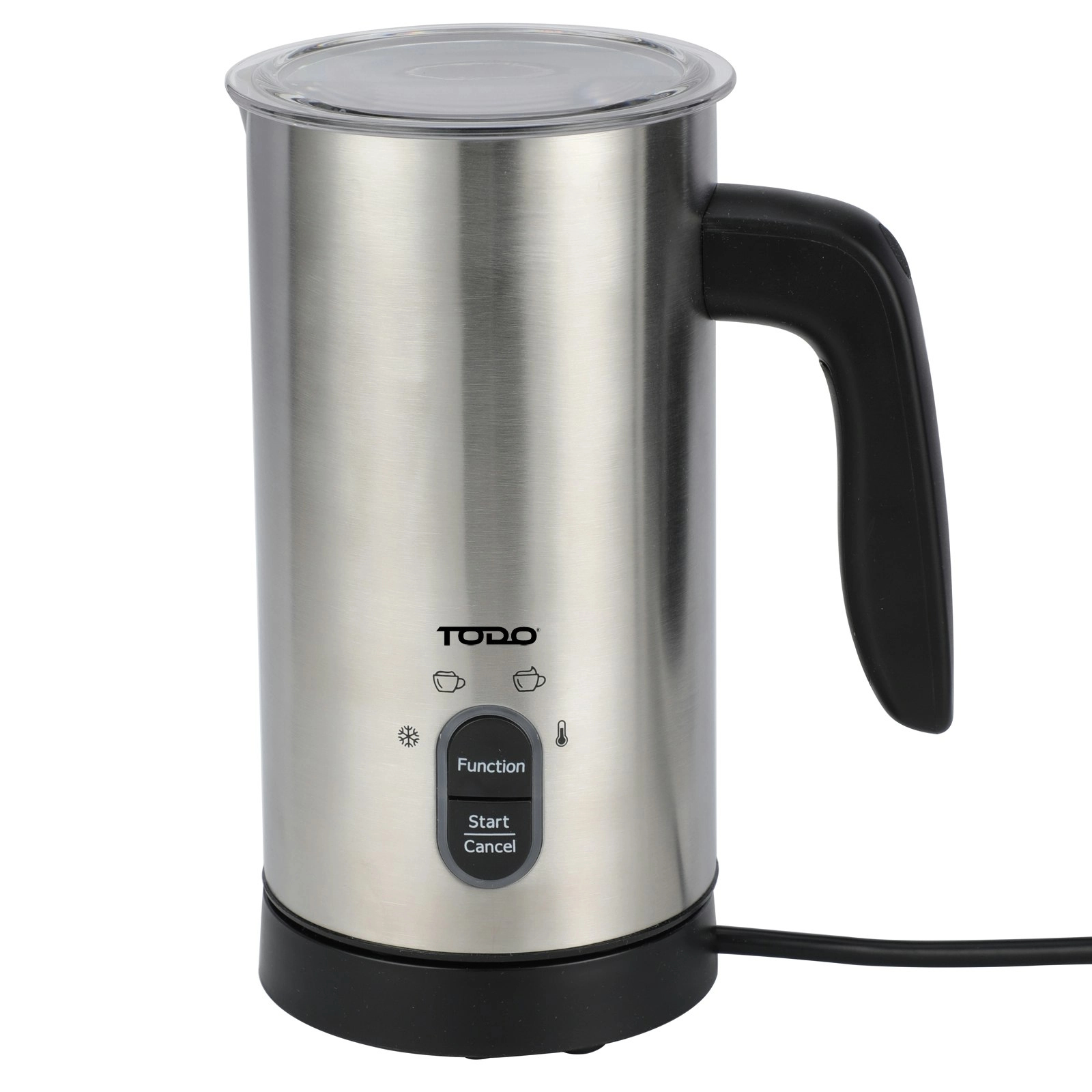 TODO Milk Frother Hot and Cold Stainless Steel Coffee Milk Foam Maker 500W