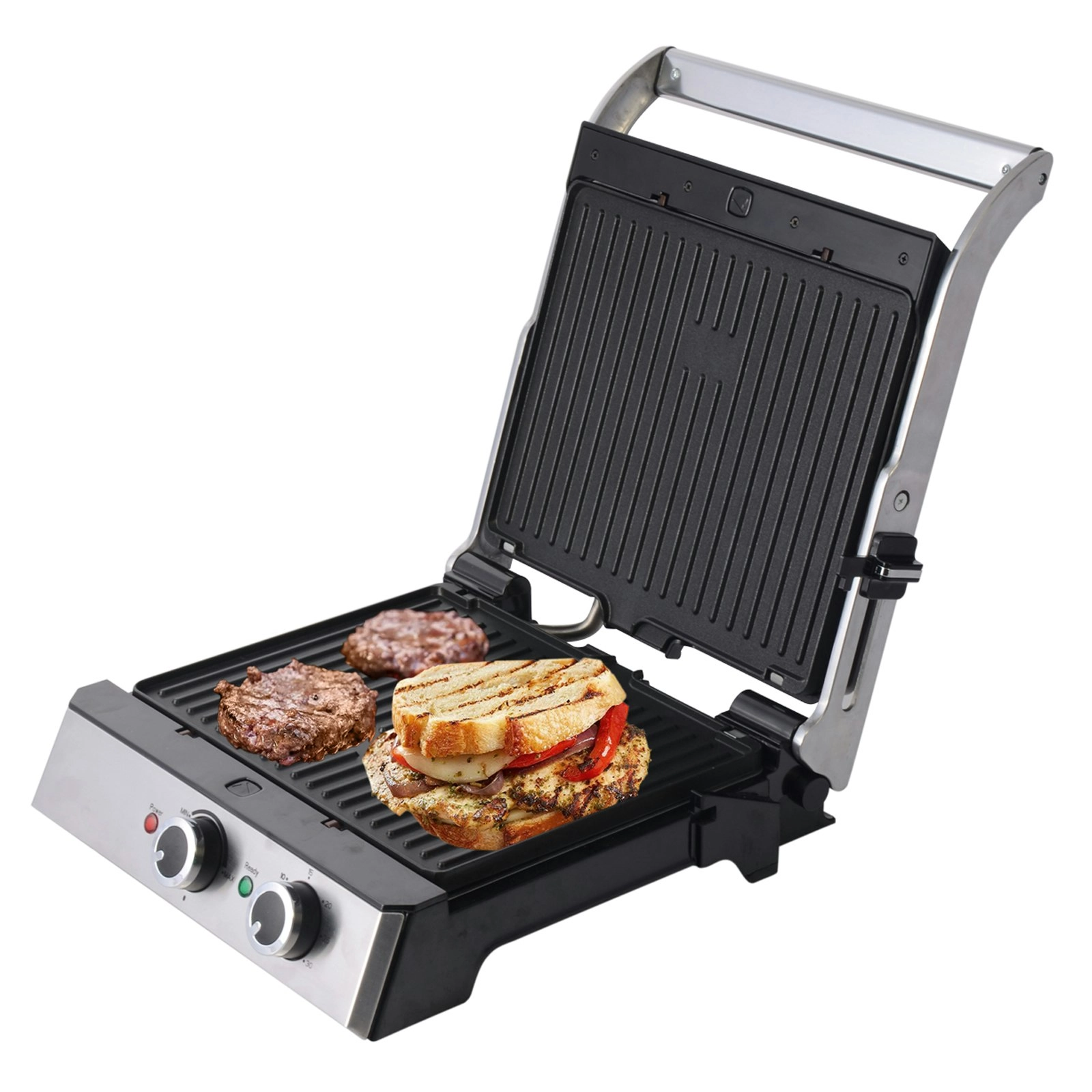 TODO 2000W Sandwich Press Contact Health Grill Flat Grill Griddle Plate Melts Toast