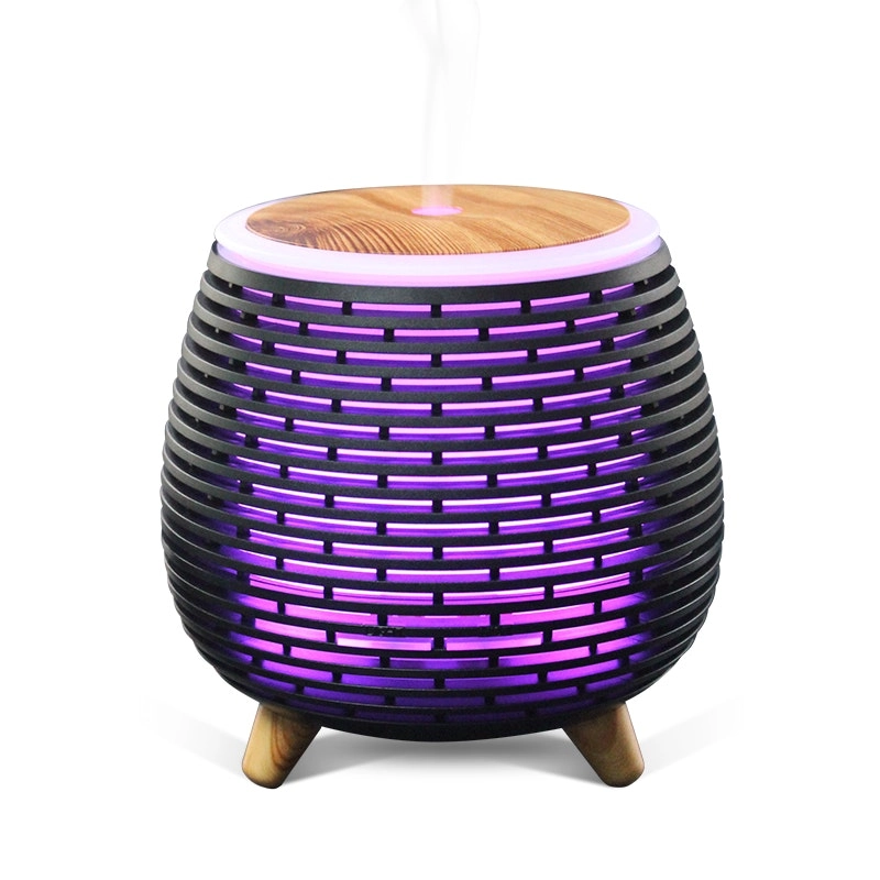 TODO 100Ml Humidifier Aromatherapy Diffuser 7 Colour Led Ultrasonic Mist - Black