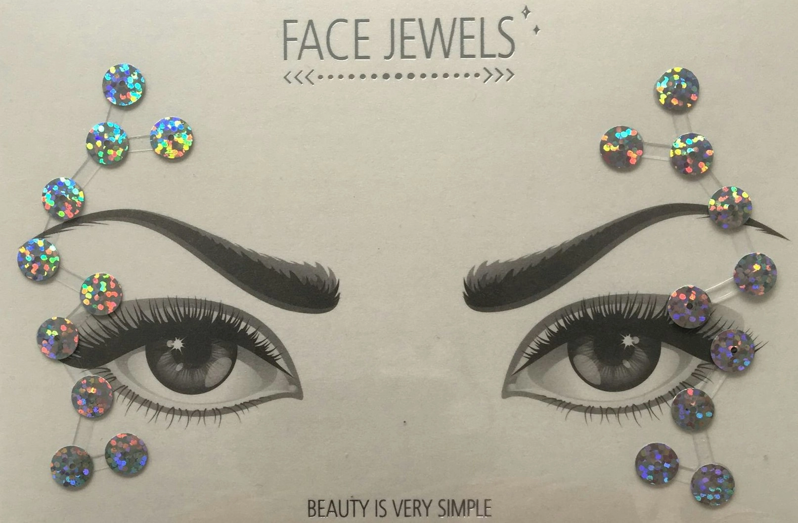 Adhesive Face Gems Body Rhinestone Jewel Diamontes Party Body Glitter Sticker Tattoo III-010