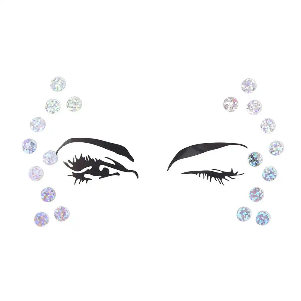 Adhesive Face Gems Body Rhinestone Jewel Diamontes Party Body Glitter Sticker Tattoo I-016