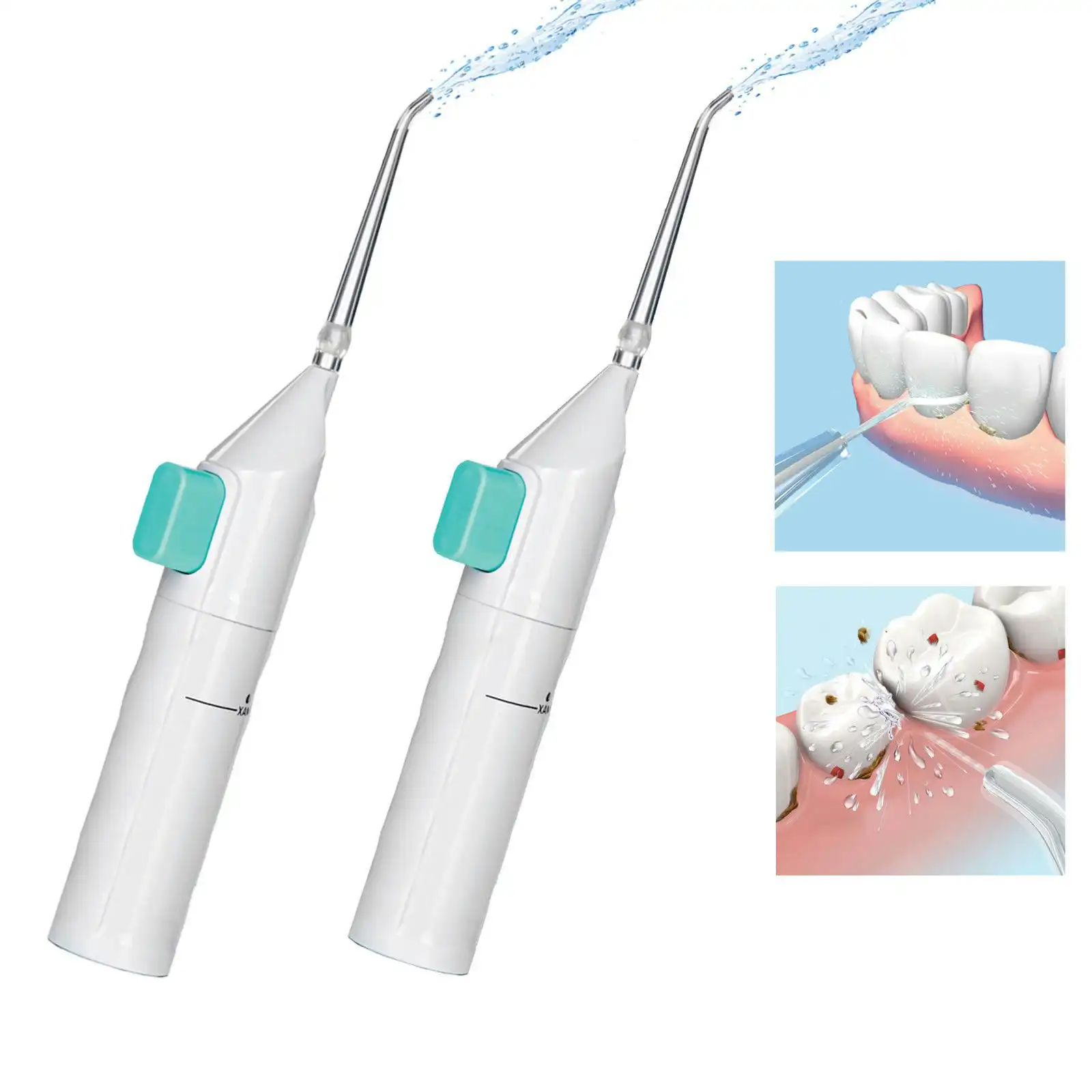 2X Water Dental Jet Pick Flosser 30 Psi Oral Irrigator Teeth Cleaner Braces