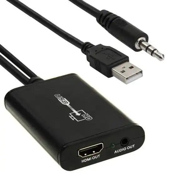 USB to HDMI HD 1080P Video Cable Adapter Converter For PC Laptop Black