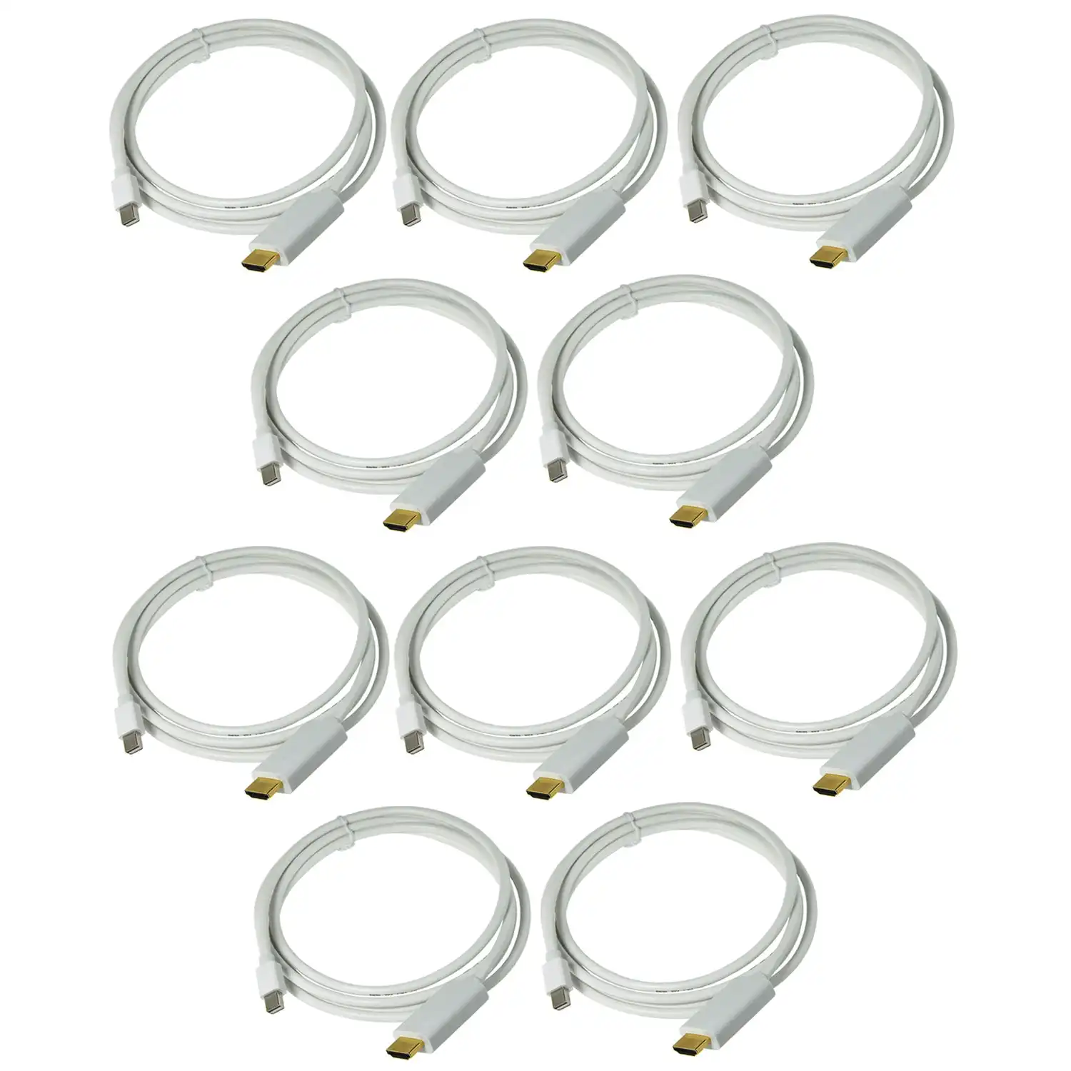 10Pc 10X 1.8M Mini Display Port To Hdmi Male Mini Dp Displayport Apple Mac Compatible