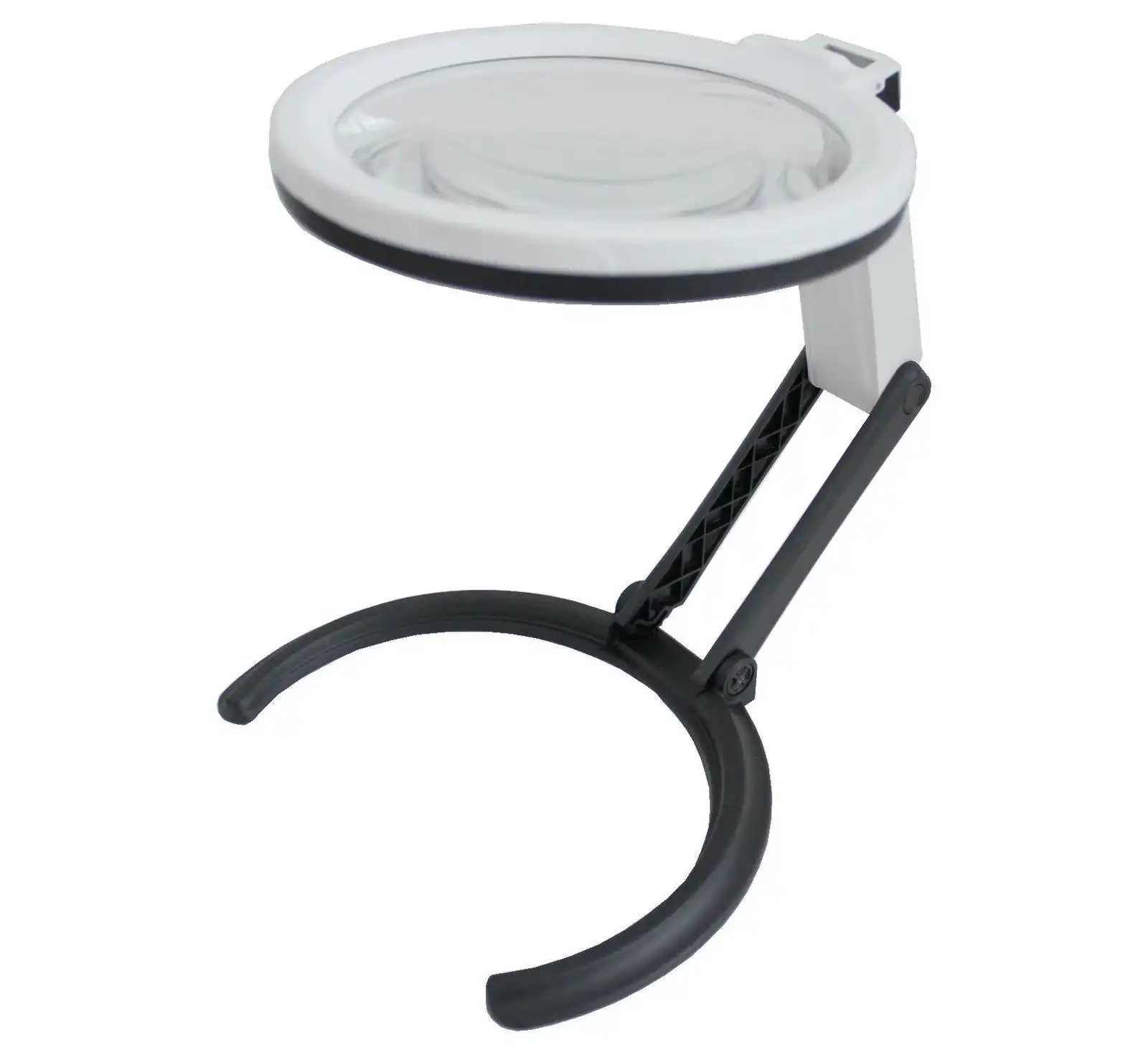 10 Led Foldable Magnifier Glass Magnification Led Lamp 2 X 120Mm + 5 X 28Mm Lens
