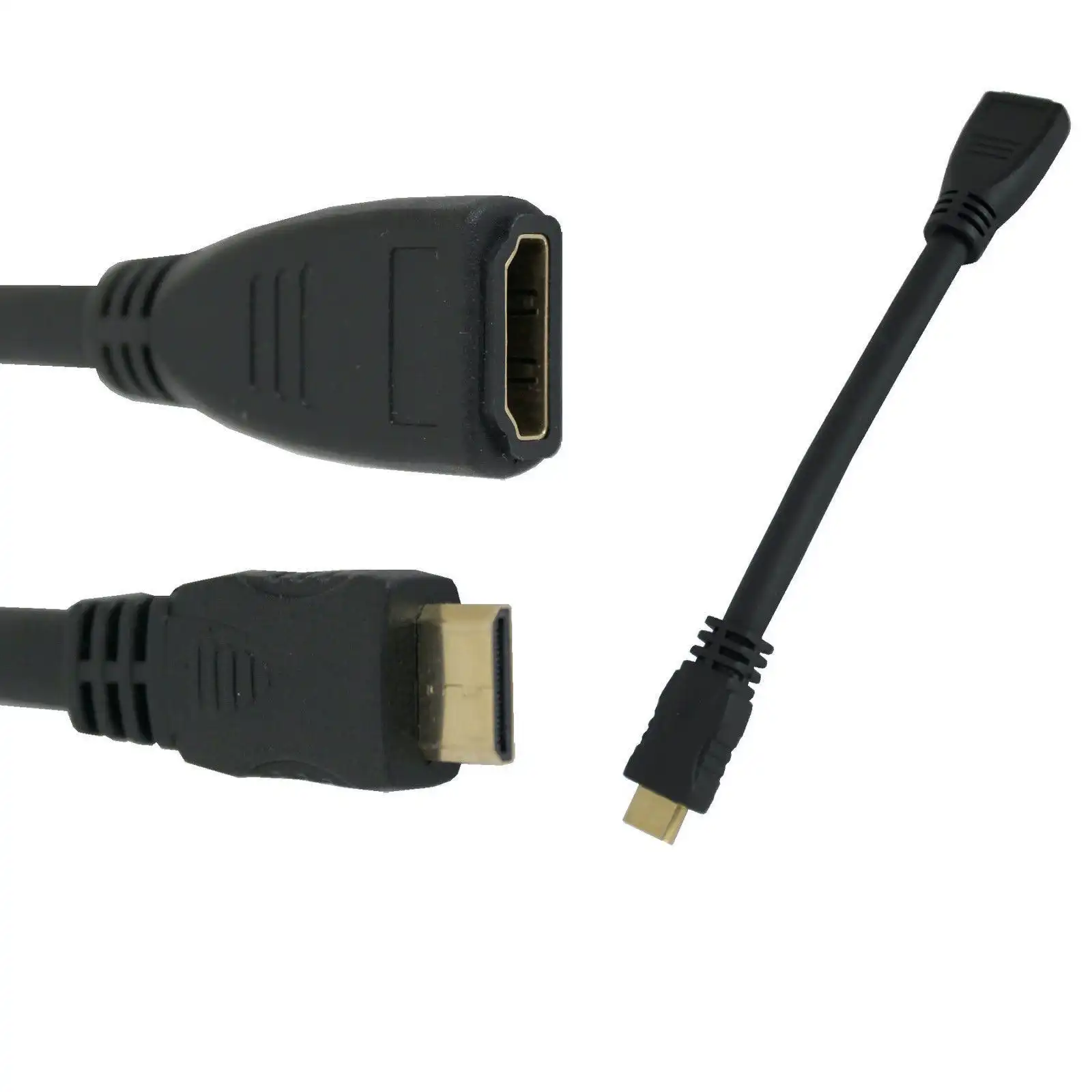 Mini Hdmi (Type C) To Hdmi (Type A) Female Adapter 1080P Hdmi V1.4 Gold Plated