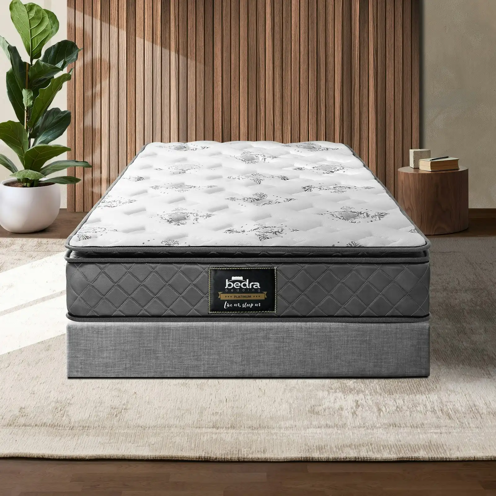 Bedra Single Mattress Breathable Luxury Bed Bonnell Spring Foam Medium 21cm