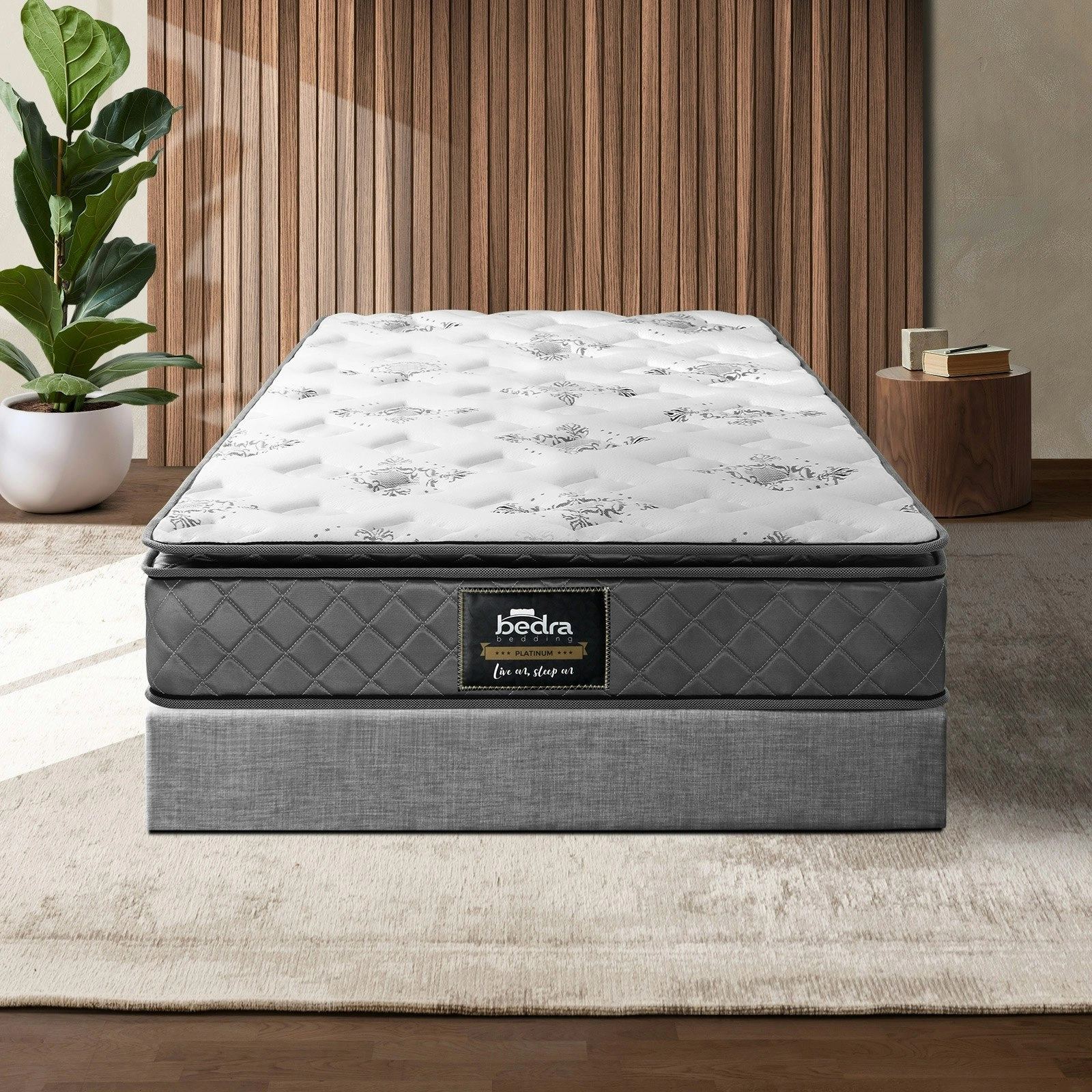 Bedra King Single Mattress Breathable Luxury Bonnell Spring Foam Medium 21cm