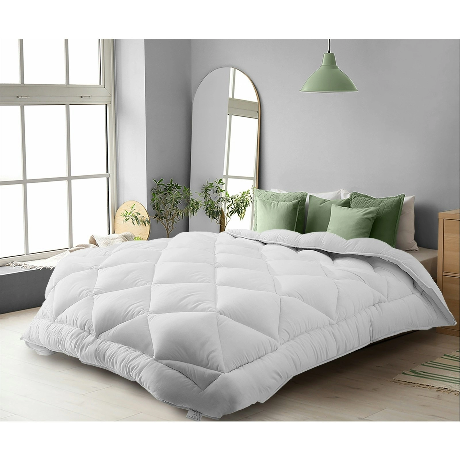 Bedra Microfibre Bamboo Quilt 750GSM Microfiber Duvet Doona Blanket Super King